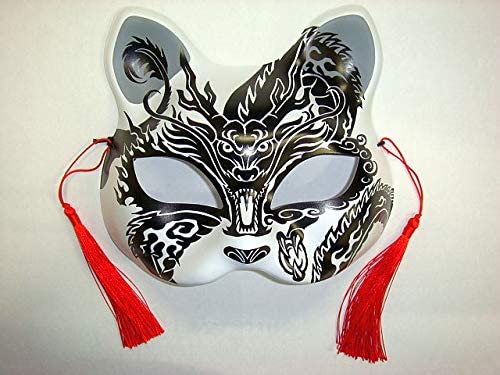 neko cat kitsune mask