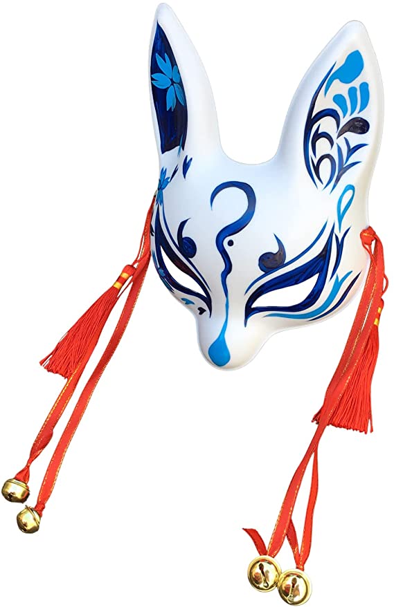 blue rabbit fox mask