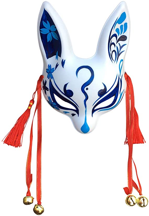 blue rabbit fox mask
