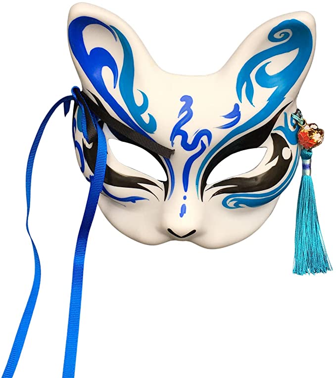 blue spirit kitsune mask