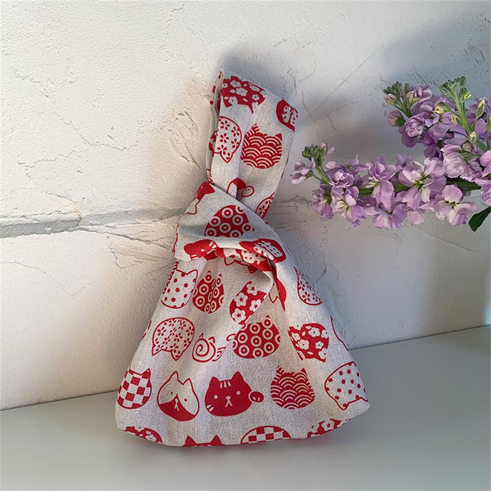 canvas sketch knot bag