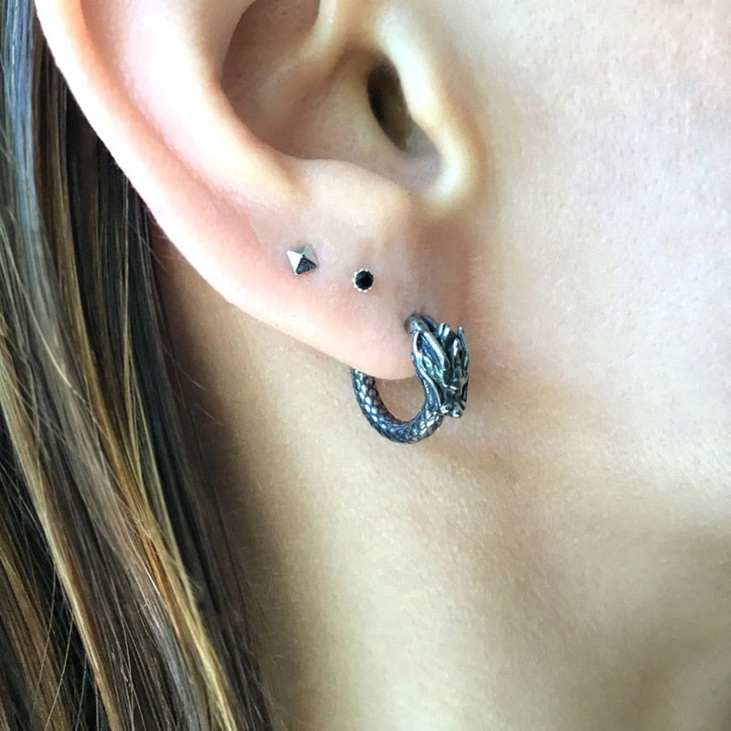 mens dragon earring
