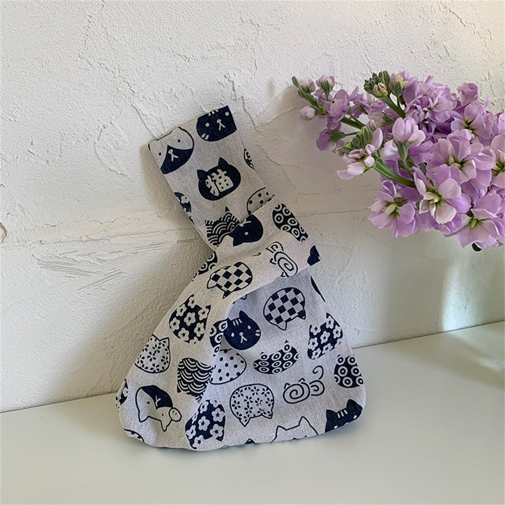 canvas sketch knot bag