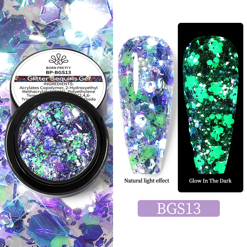 varnish glitter gel