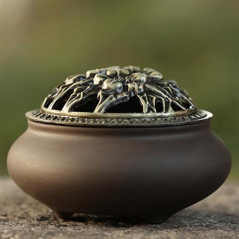 ice cracked incense burner