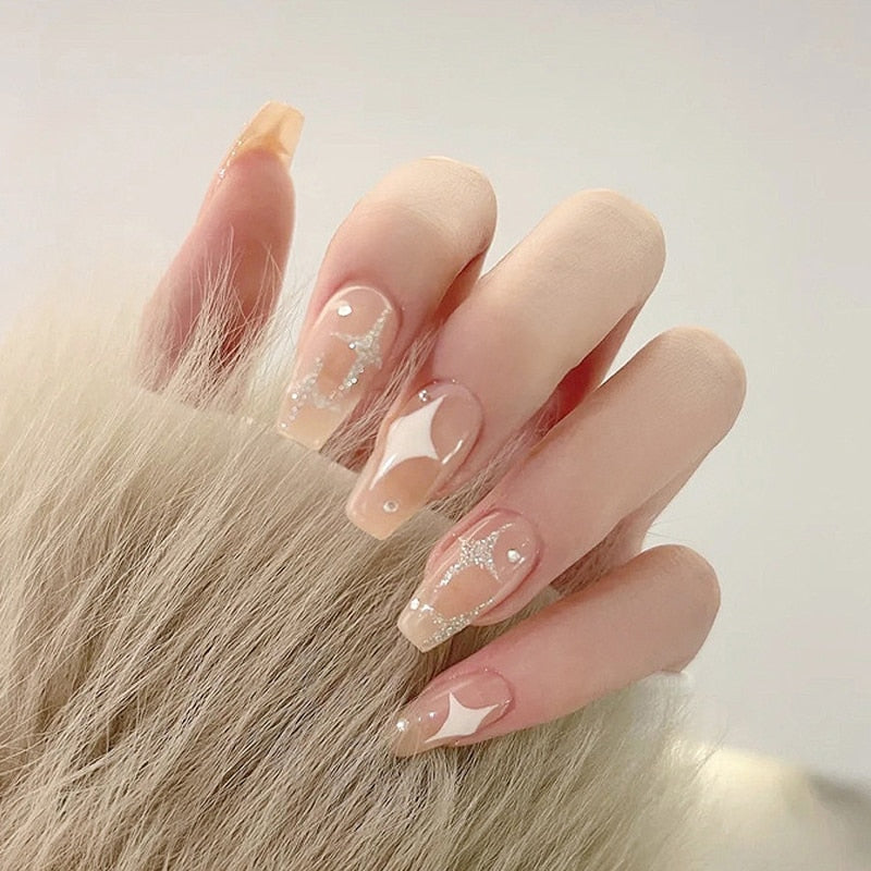 gradient color japanese nails
