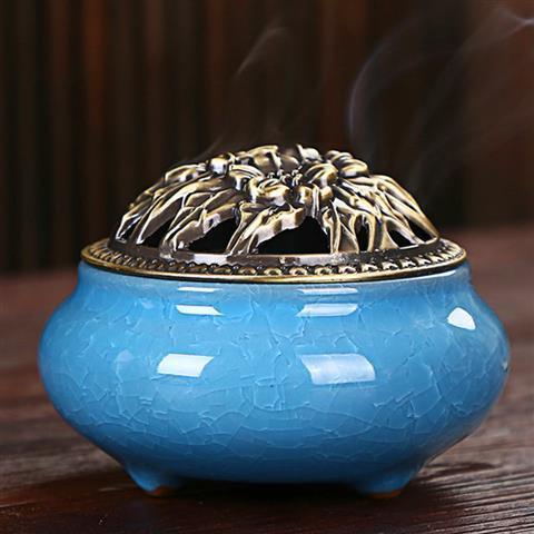 ice cracked incense burner