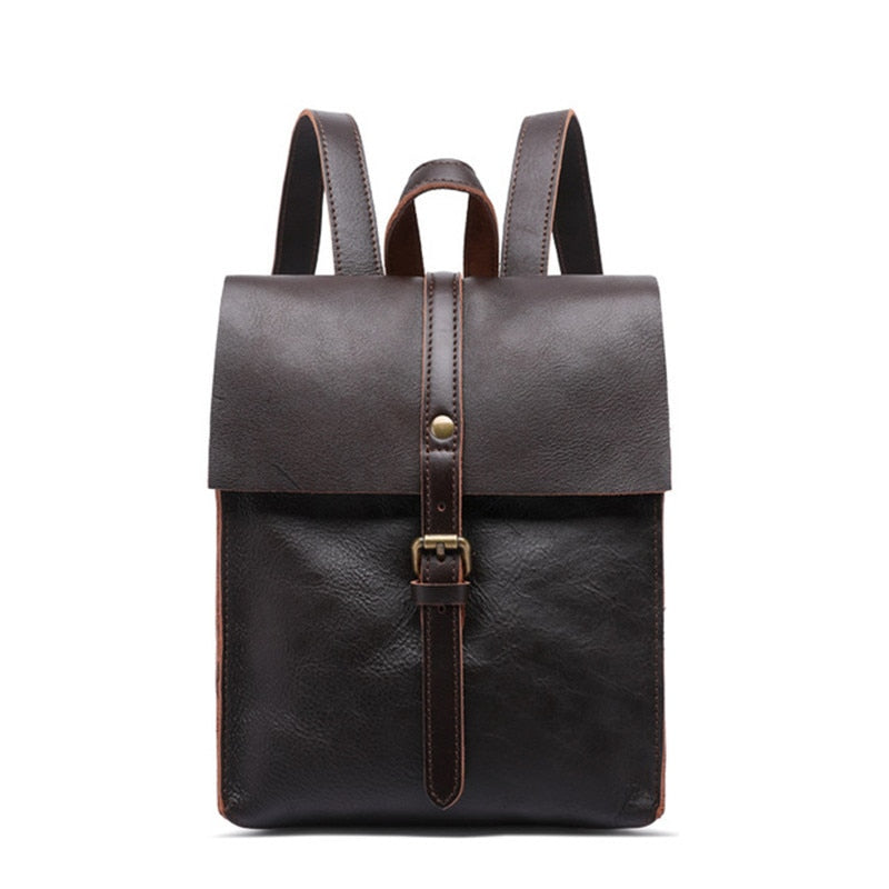 handmade leather backpack