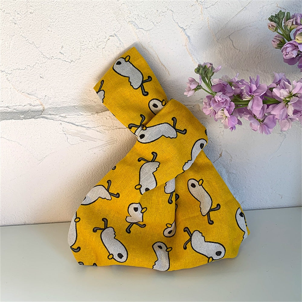 canvas sketch knot bag