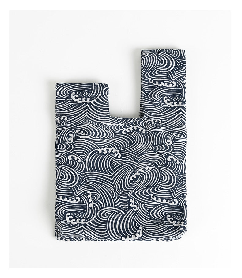 ocean wave knot bag