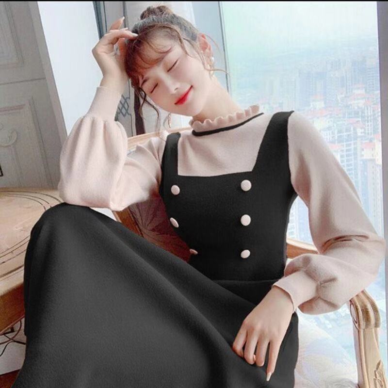 o-neck japanese dress