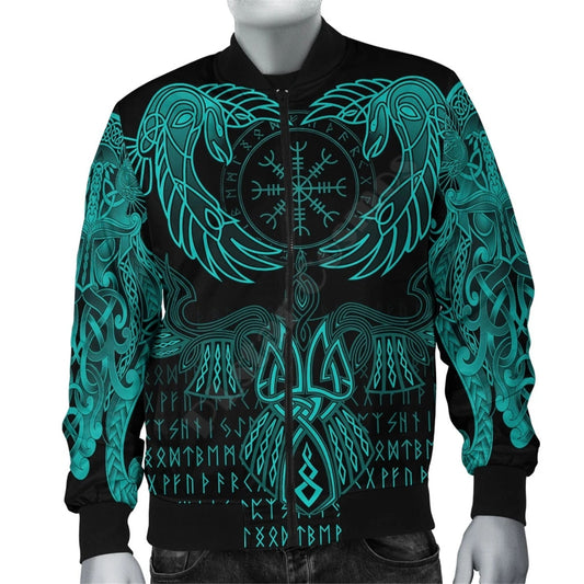 viking style bomber jacket