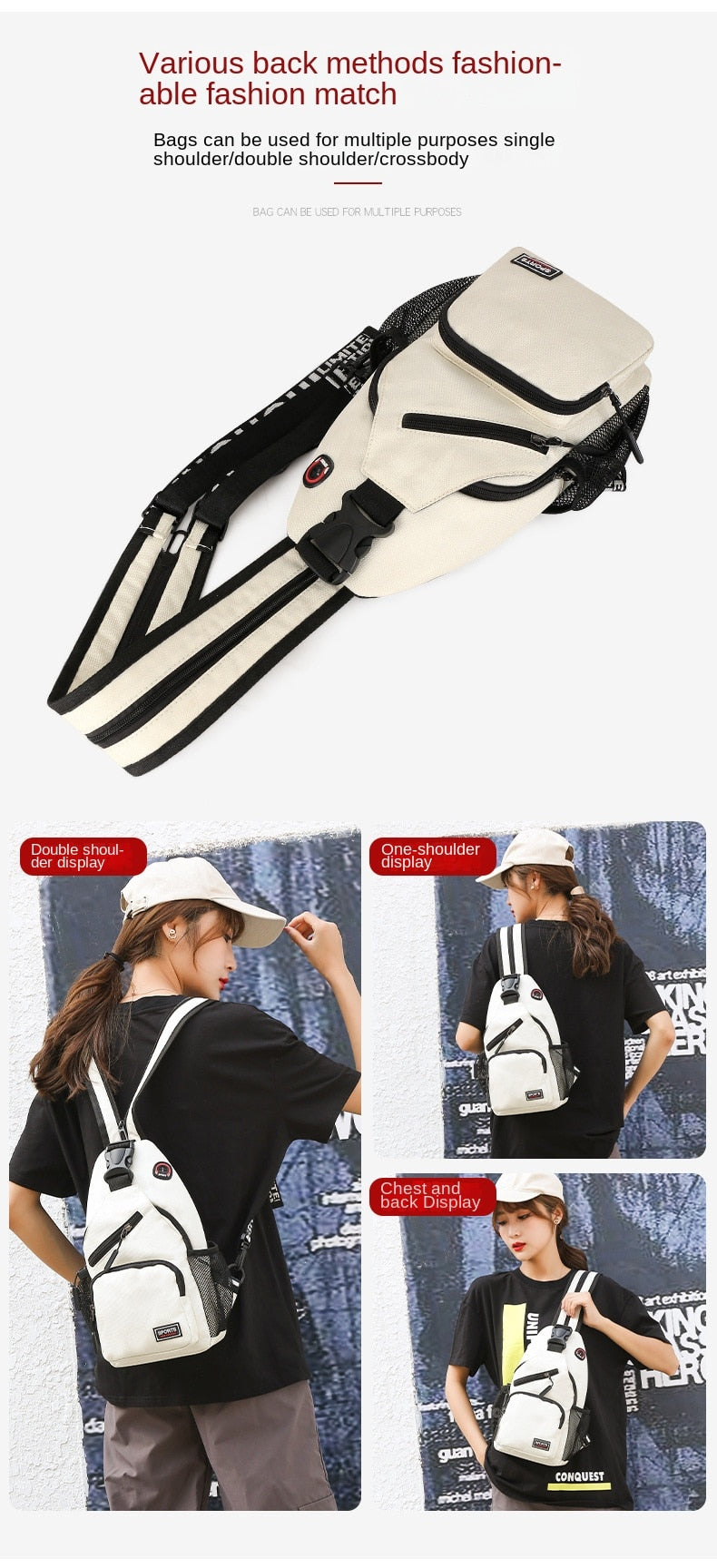 crossbody japanese backpack