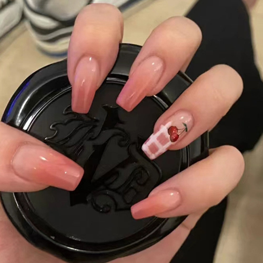 gradient color japanese nails