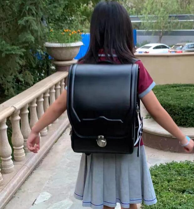 large capacity leather backpack