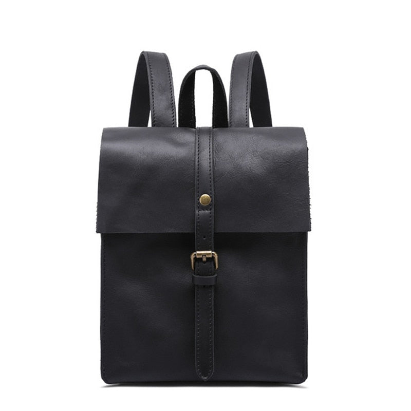 handmade leather backpack