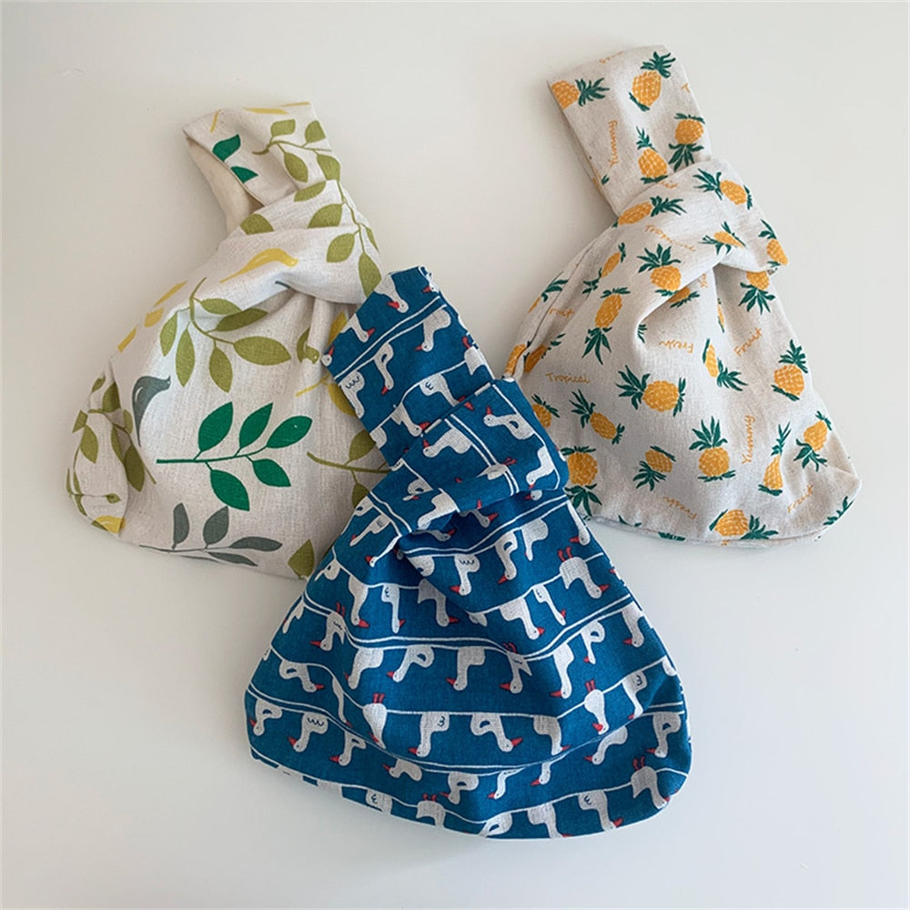 canvas sketch knot bag