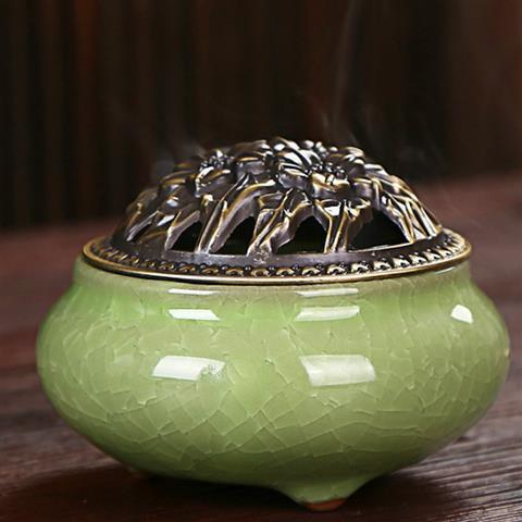 ice cracked incense burner