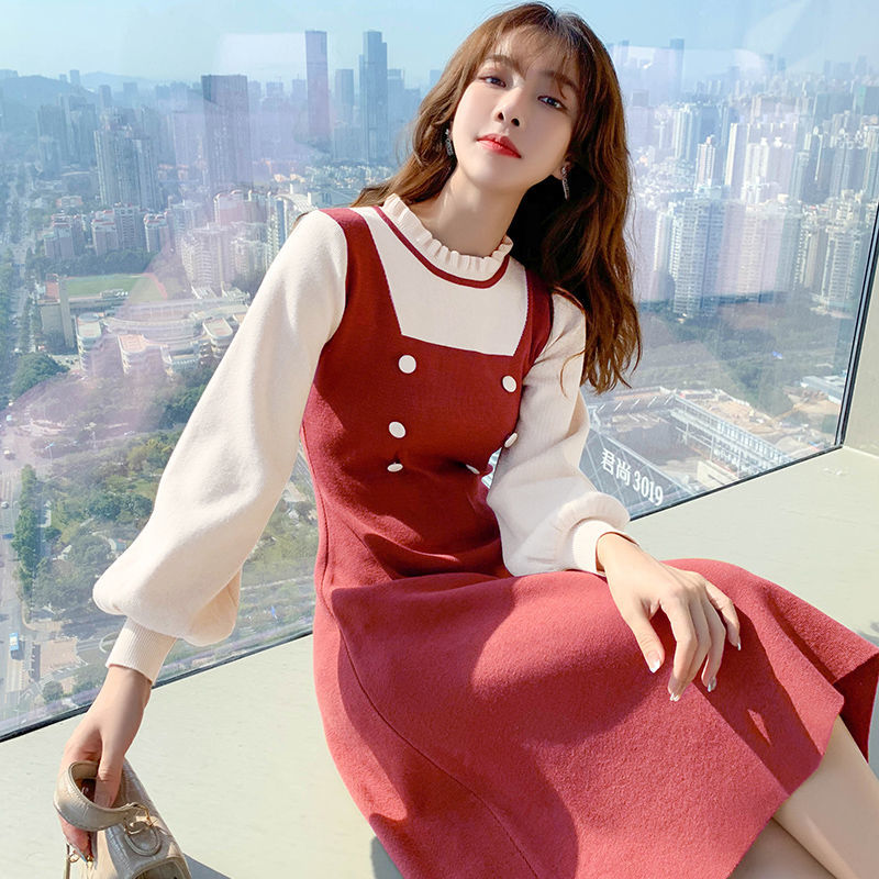 o-neck japanese dress