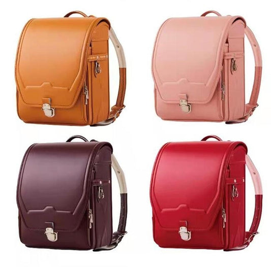 large capacity leather backpack