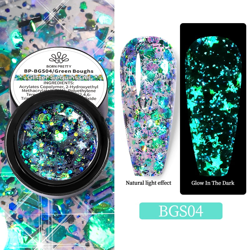 varnish glitter gel