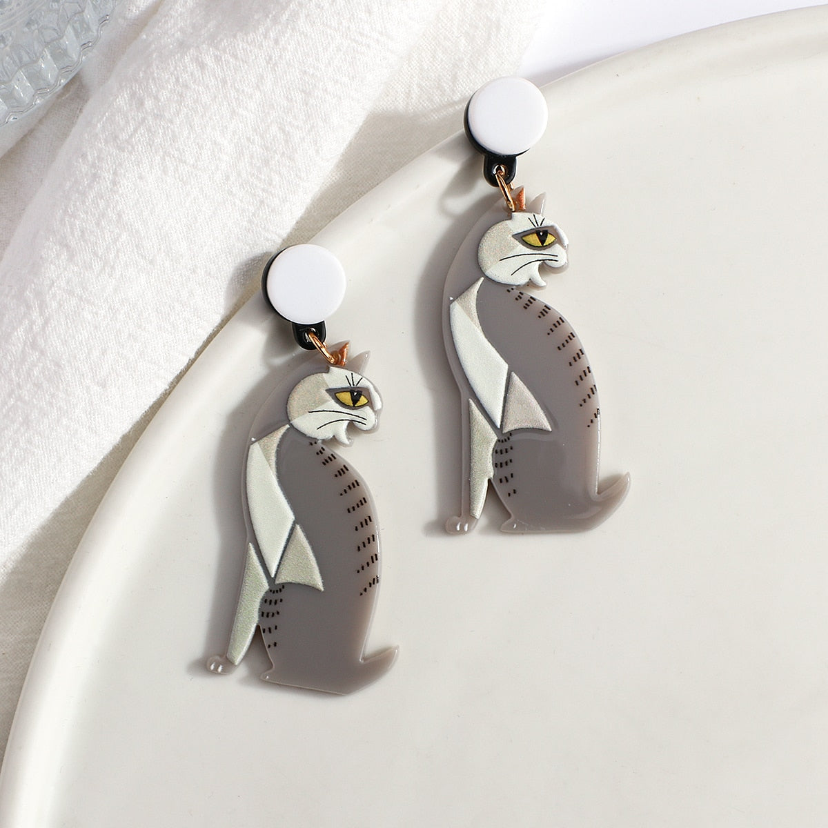 cartoon design earrings
