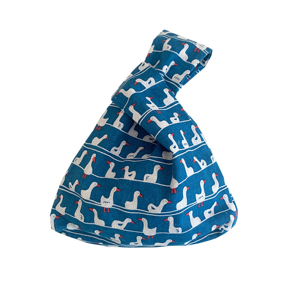 canvas sketch knot bag