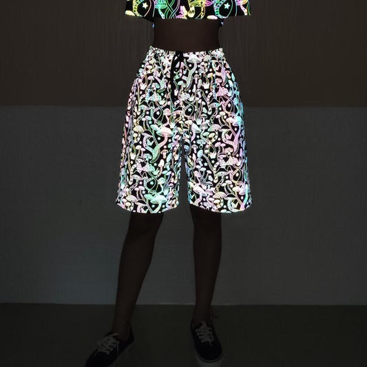 reflective short pants