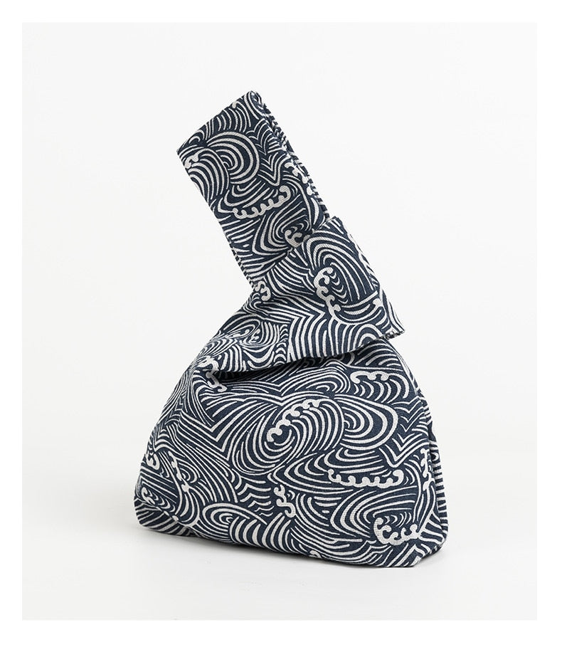 ocean wave knot bag