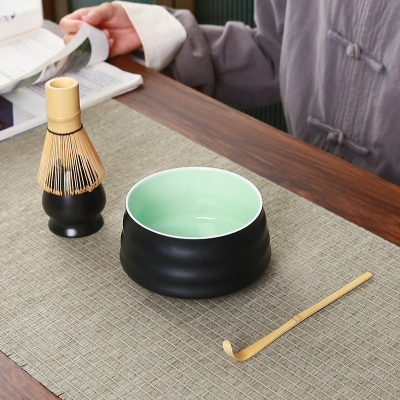bamboo matcha tea set