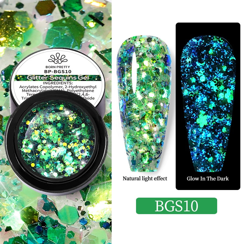 varnish glitter gel
