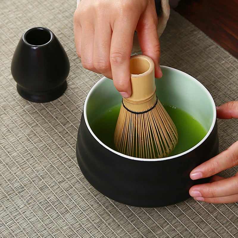 bamboo matcha tea set