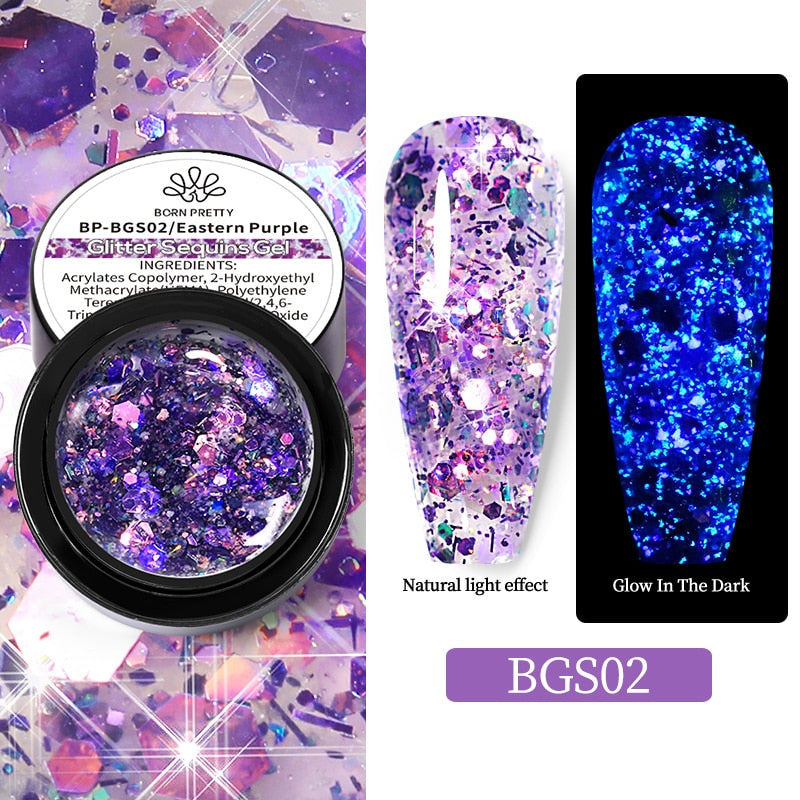 varnish glitter gel