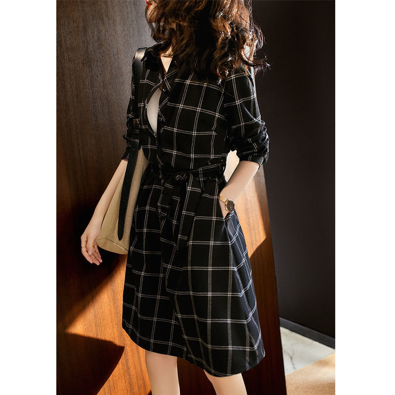 a-line belt japanese dress