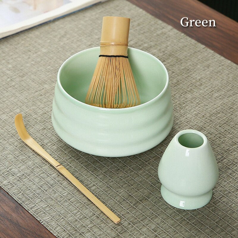 bamboo matcha tea set