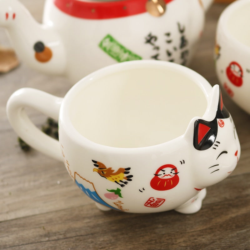 Cat tea set
