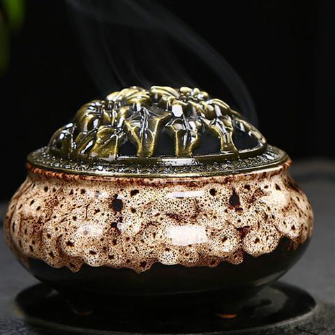 ice cracked incense burner