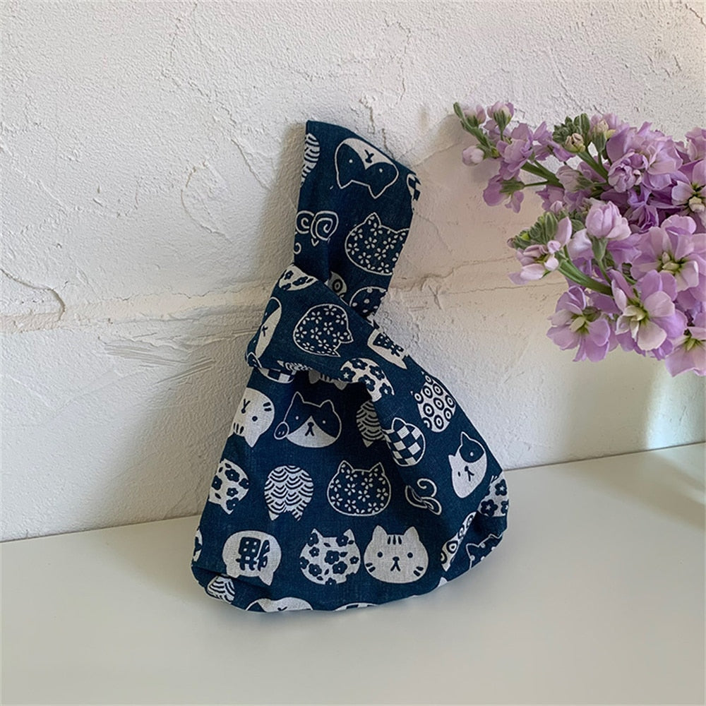 canvas sketch knot bag