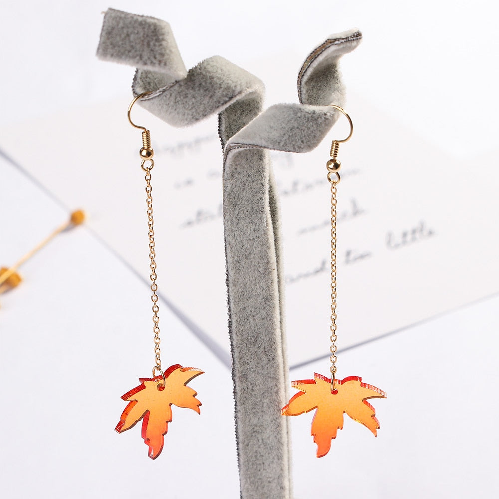 autumn leaves earrings
