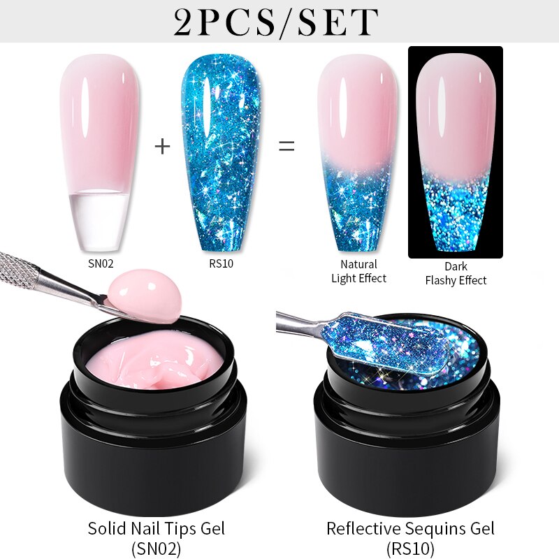 sequins japanese nails