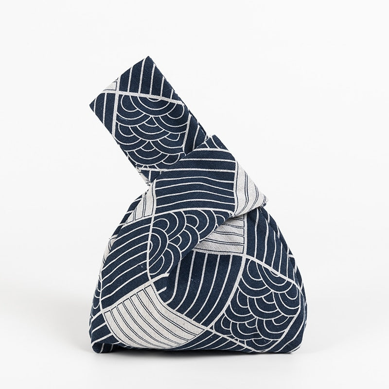 ocean wave knot bag