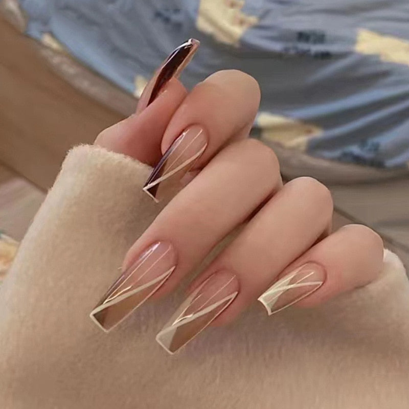 gradient color japanese nails
