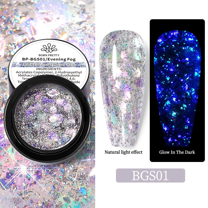 varnish glitter gel