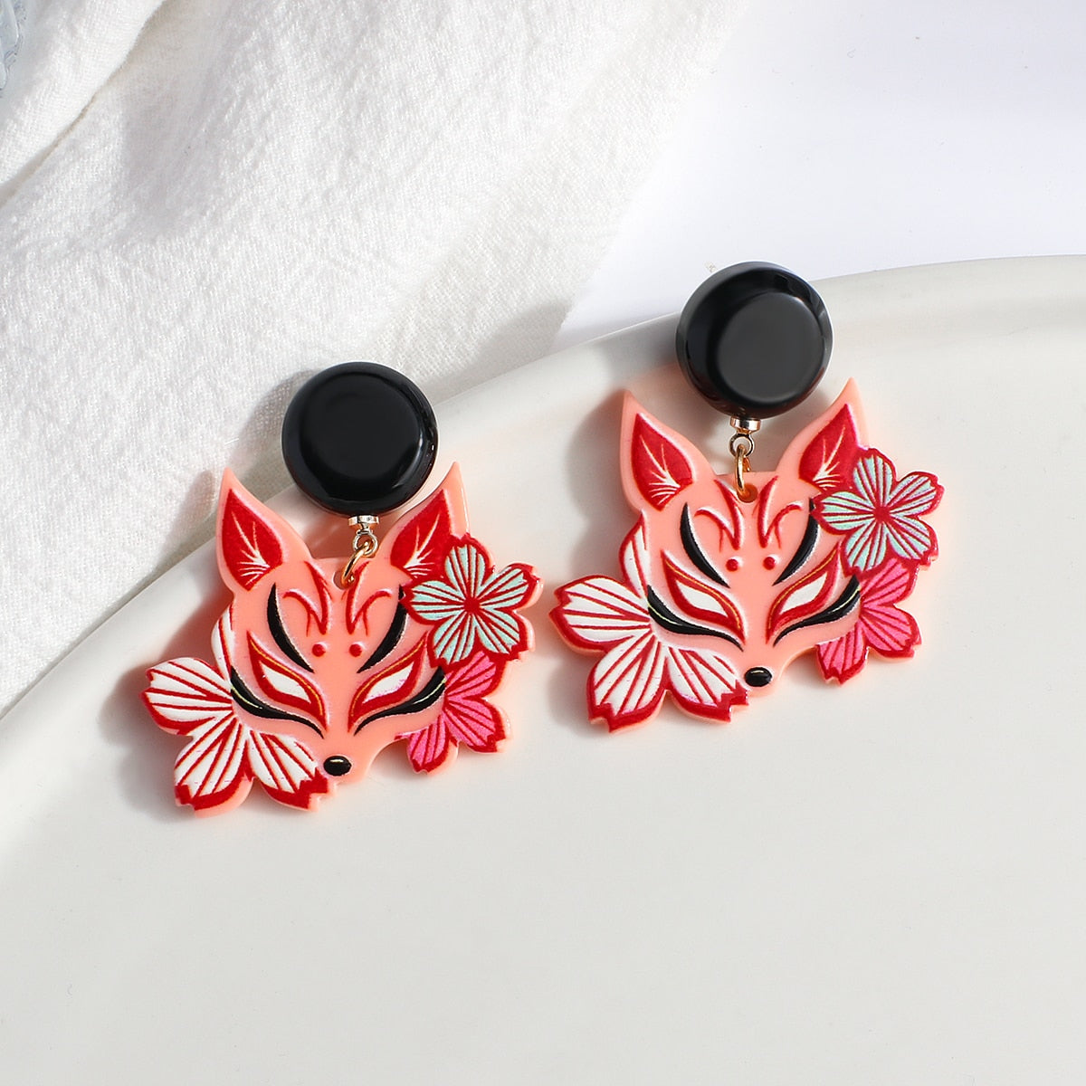 cartoon design earrings