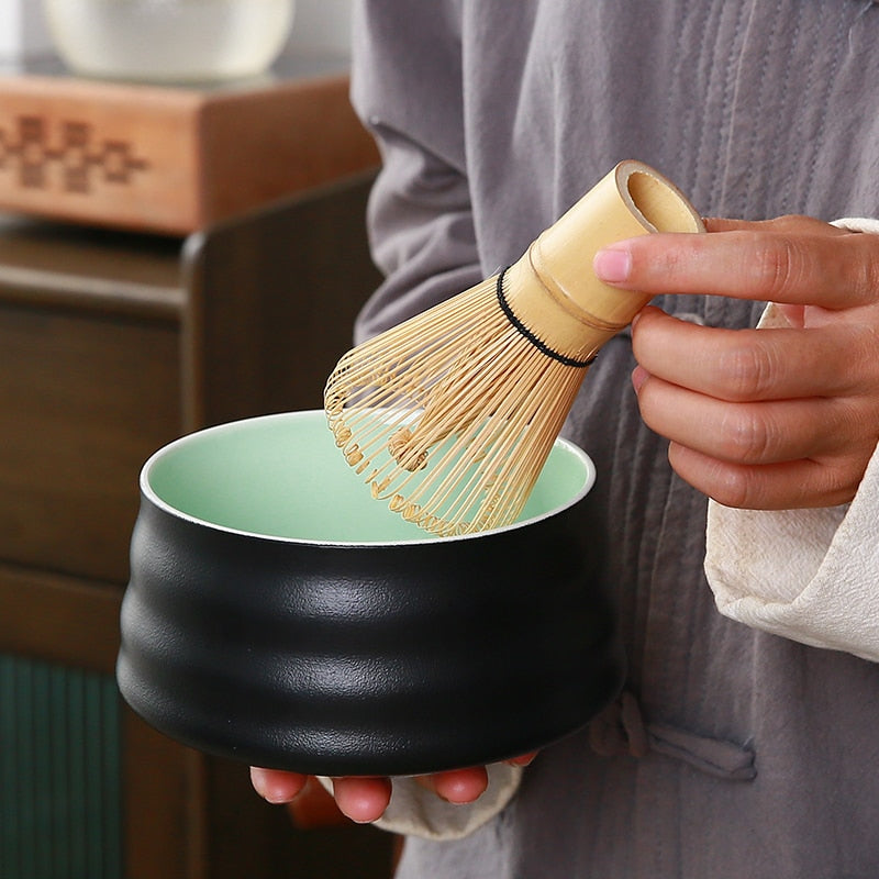 bamboo matcha tea set