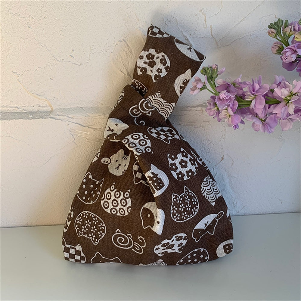 canvas sketch knot bag