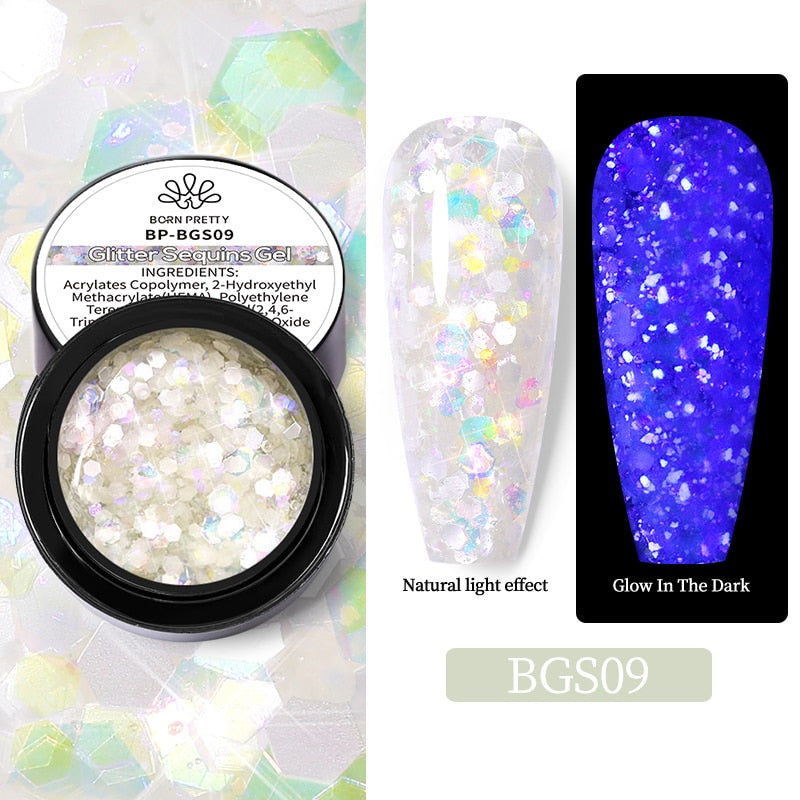 varnish glitter gel