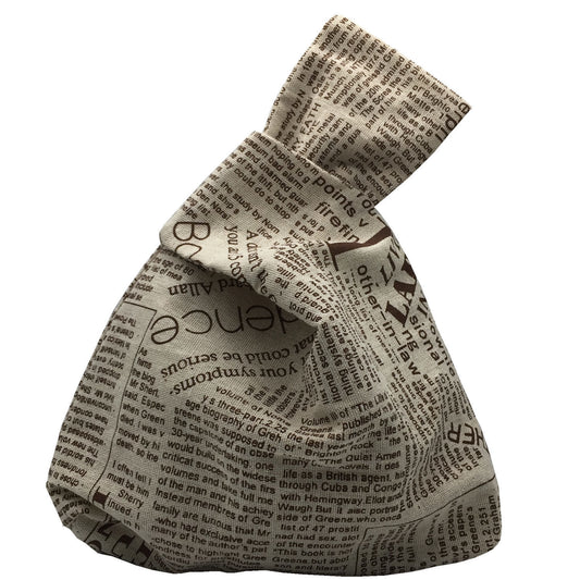 urban art knot bag