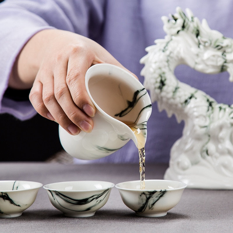 dragon tea set