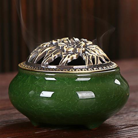 ice cracked incense burner